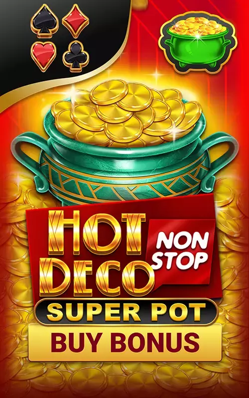 Hot Deco Nonstop Super Pot, Amusnet Interactive, dans le catalogue de Simsinos
